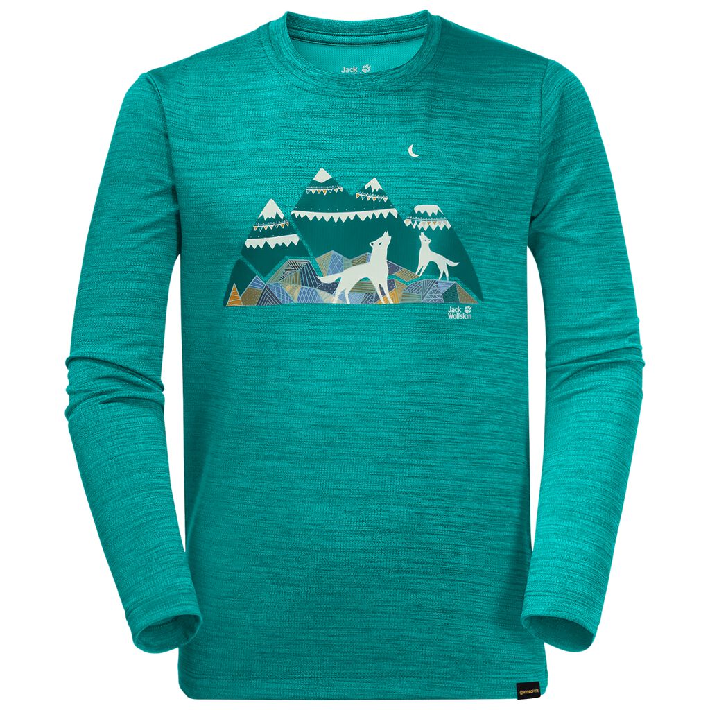 Jack Wolfskin VARGEN LONGSLEEVE Haut Enfant Vert - TEVHFRN-38